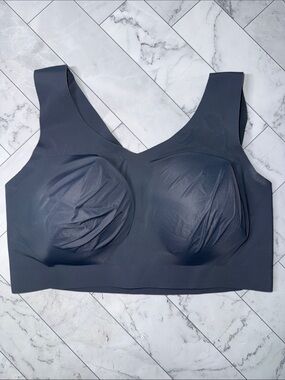 NWT Evelyn & Bobbie Ultra Lift Defy Seamless Bra Slate Grey Large